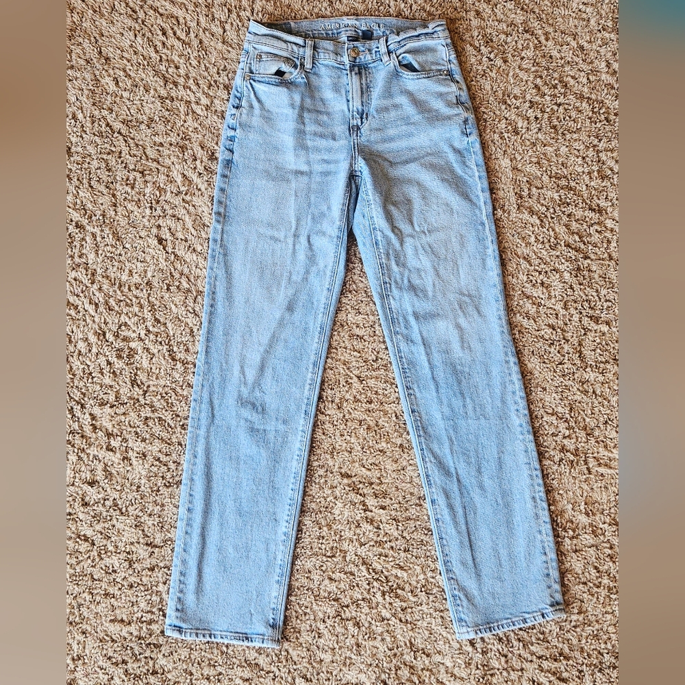American Eagle Outfitters Blue Straight Leg Jeans